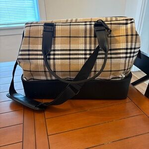 BEIS Plaid Weekender Bag